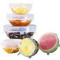 Food Preservation Silicone Stretch Lids – 6-Piece Reusable Food Cover Set