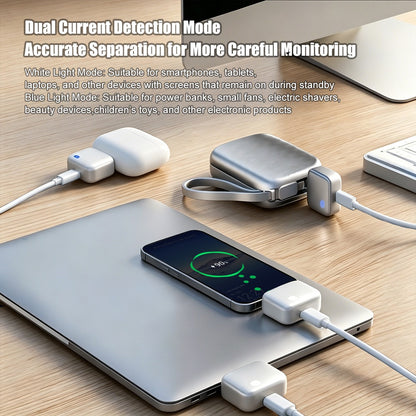 Smart Auto Stop Charging Adapter-USB-C Auto Power-Off Fast Charger with AI Full-Charge Disconnect