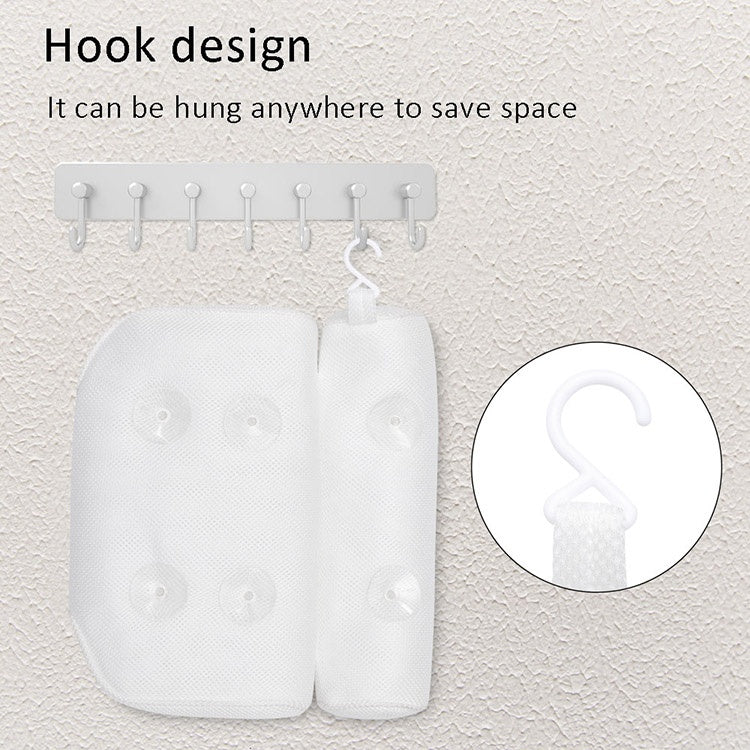 Waterproof Spa Bath Pillow with 6 Strong Suction Cups