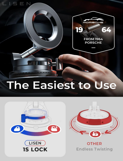 Car Phone Holder for Magsafe, Magnetic Phone Holders for Your Car, Vacuum Phone Mount for Car Accessories